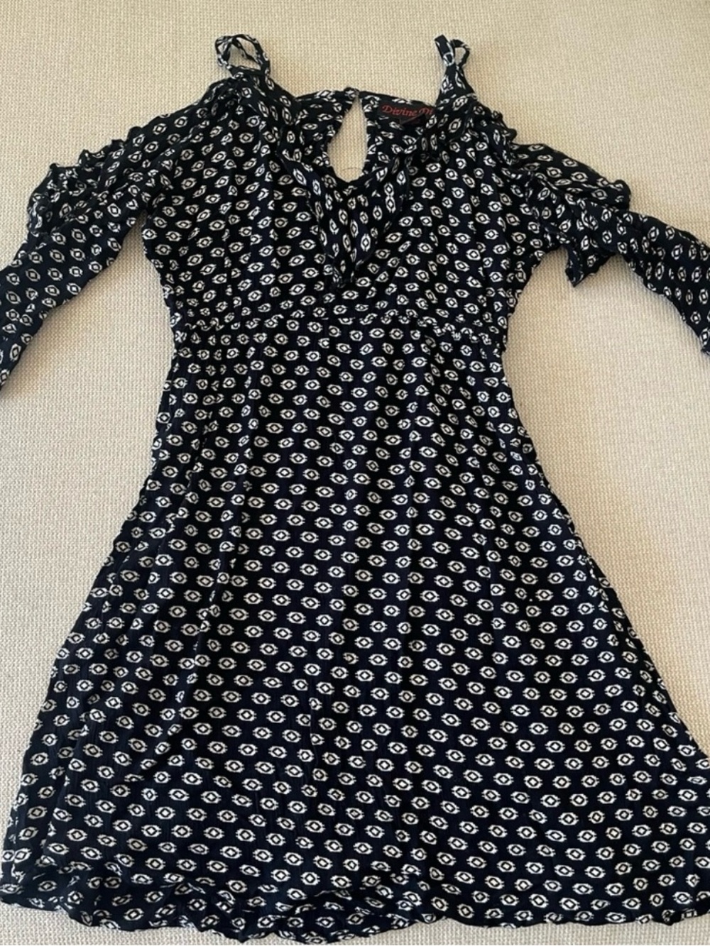 Cold-Shoulder Mini Dress - Picture 3 of 3